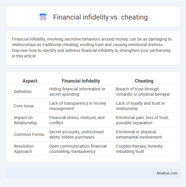 Financial infidelity vs. cheating - What is The Difference?
