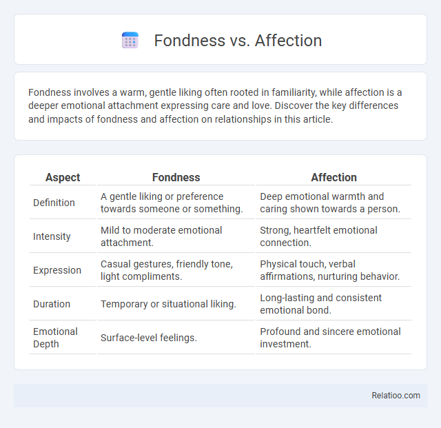 Fondness vs. Affection - What is The Difference?