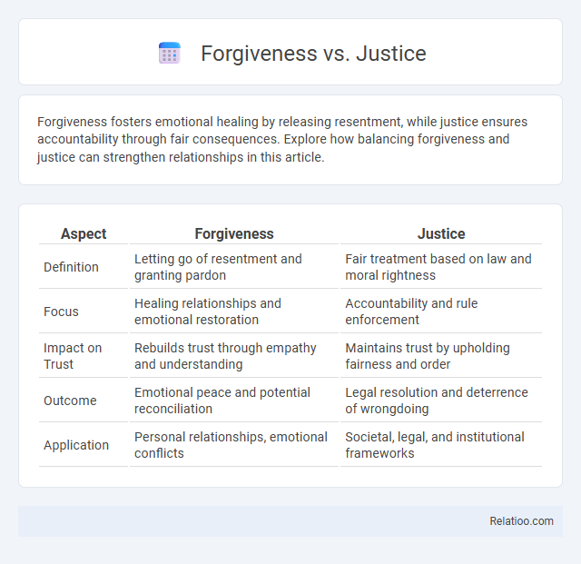 Forgiveness vs. Justice - What is The Difference?