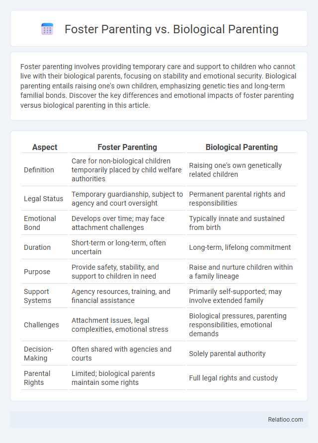Foster Parenting vs. Biological Parenting - What is The Difference?