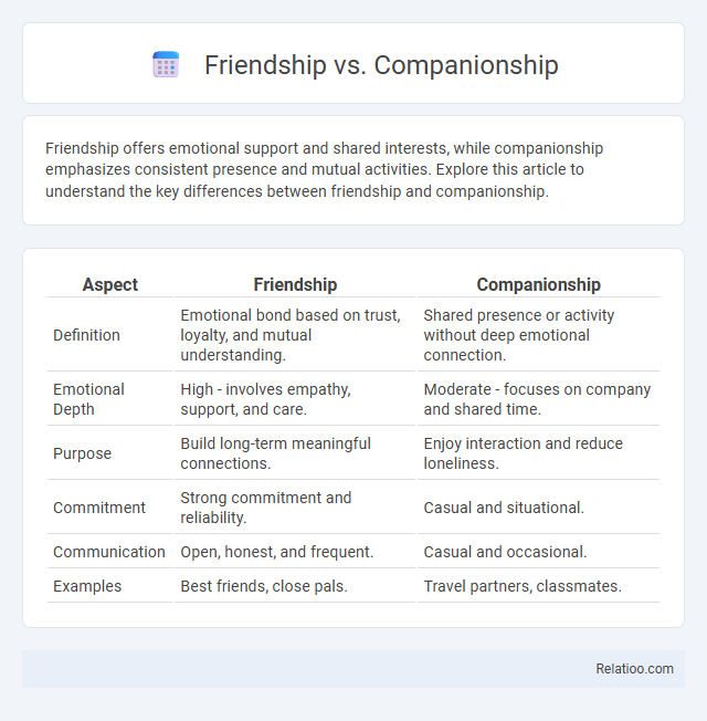 Friendship vs. Companionship - What is The Difference?