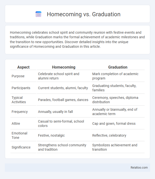 Homecoming vs. Graduation - What is The Difference?