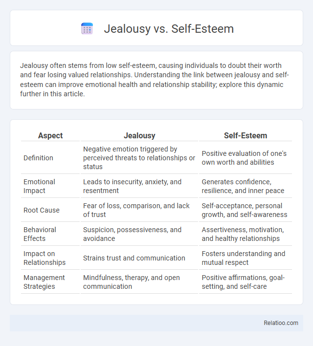Jealousy vs. Self-Esteem - What is The Difference?