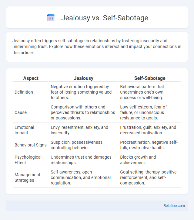 Jealousy vs. Self-Sabotage - What is The Difference?