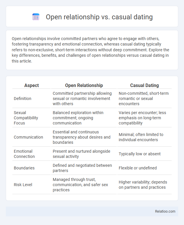 Open relationship vs. casual dating - What is The Difference?