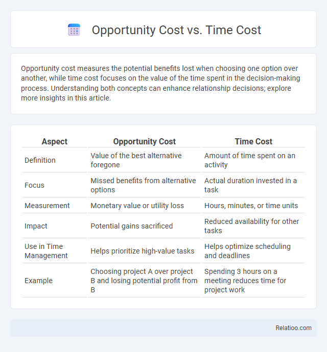 Opportunity Cost vs. Time Cost - What is The Difference?