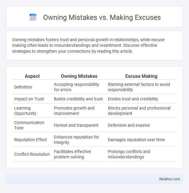 Owning Mistakes vs. Making Excuses - What is The Difference?