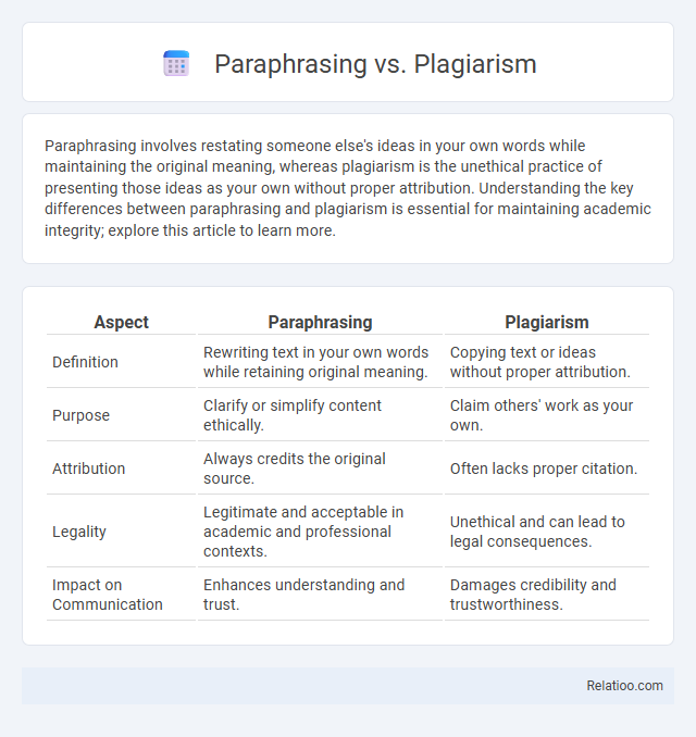 Paraphrasing vs. Plagiarism - What is The Difference?