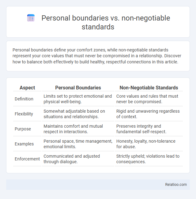 Personal boundaries vs. non-negotiable standards - What is The Difference?