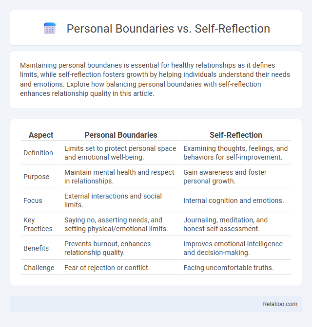 Personal Boundaries vs. Self-Reflection - What is The Difference?