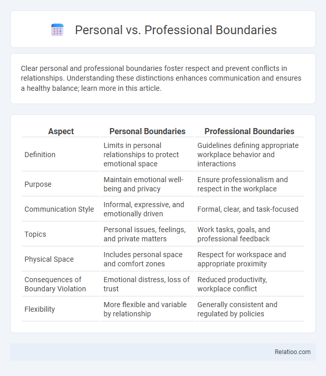 Personal vs. Professional Boundaries - What is The Difference?