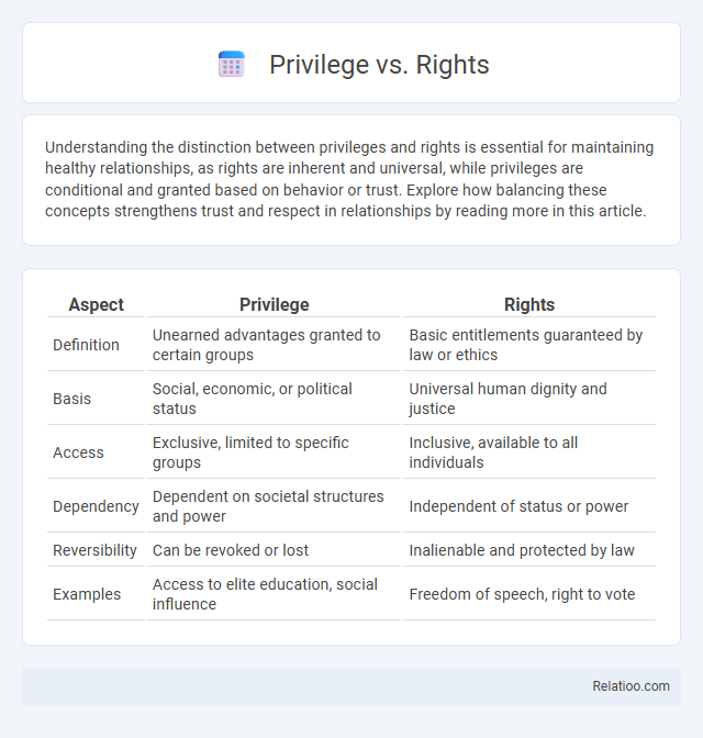 Privilege vs. Rights - What is The Difference?