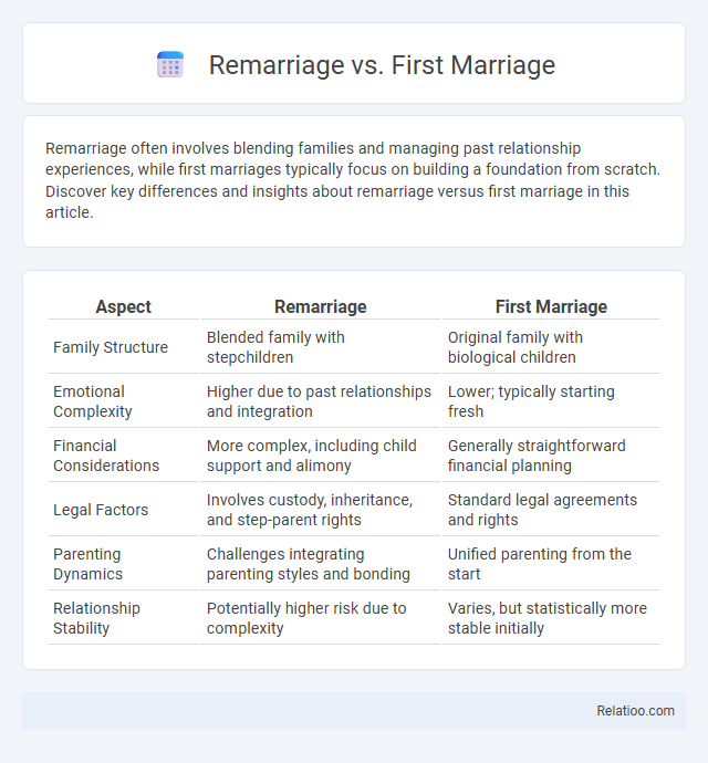 Remarriage vs. First Marriage - What is The Difference?