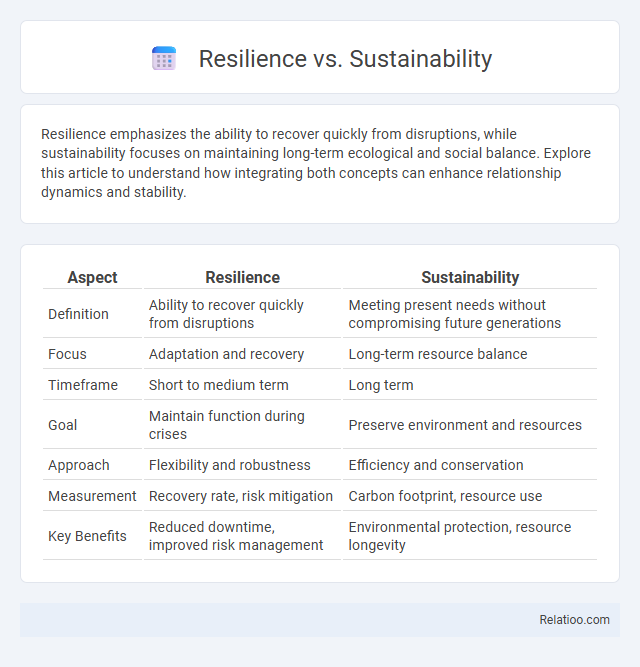 Resilience vs. Sustainability - What is The Difference?