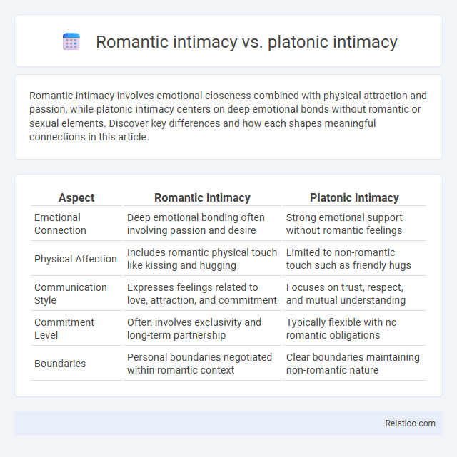 Romantic intimacy vs. platonic intimacy - What is The Difference?