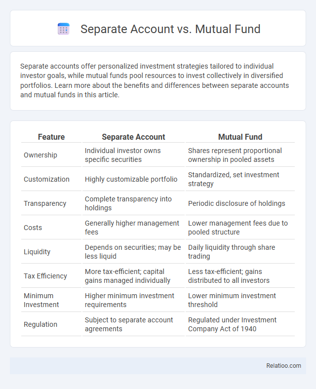 Separate Account vs. Mutual Fund - What is The Difference?