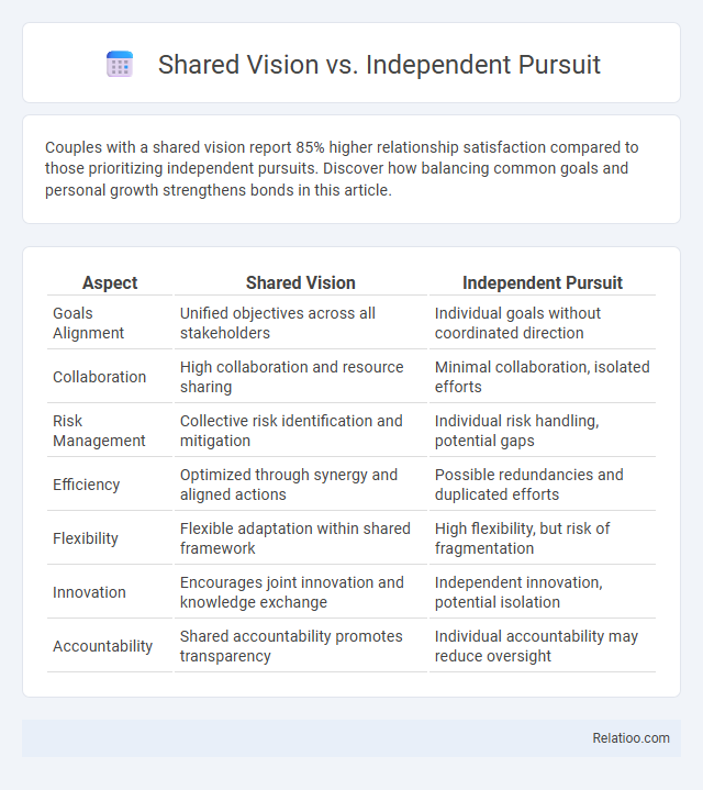 Shared Vision vs. Independent Pursuit - What is The Difference?