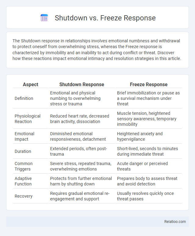 Shutdown vs. Freeze Response - What is The Difference?