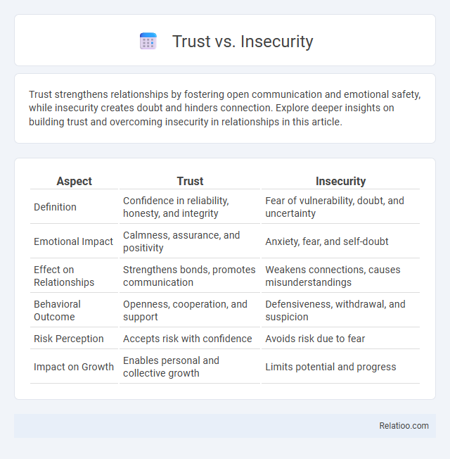 Trust vs. Insecurity - What is The Difference?