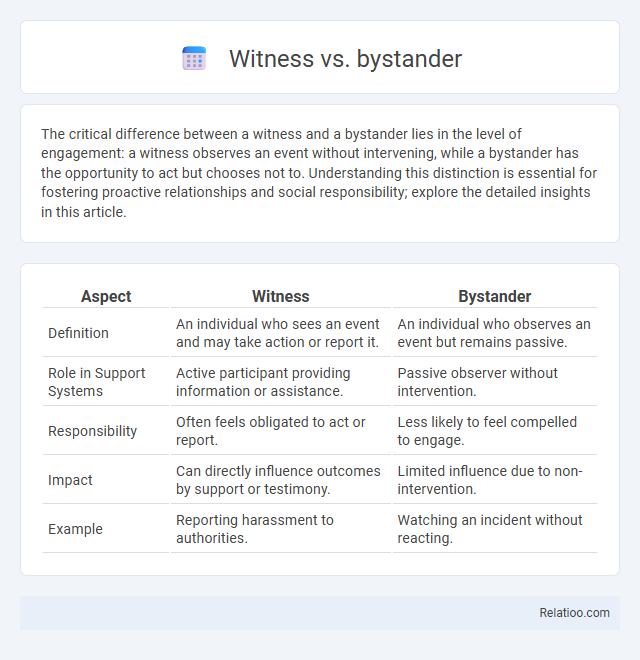 Witness vs. bystander - What is The Difference?